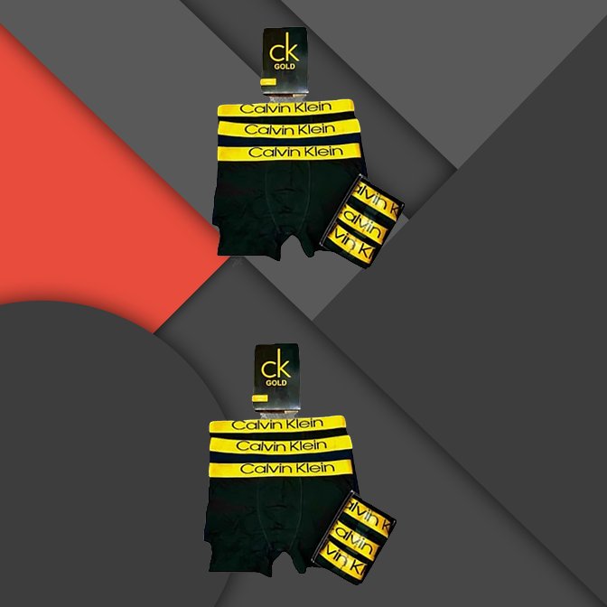 Calvin Klein Underwear Pack 6 Black Gold